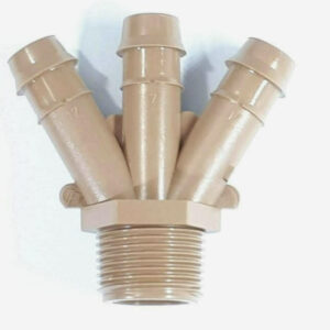 3/4" Female Drip Connector With 3 Ports