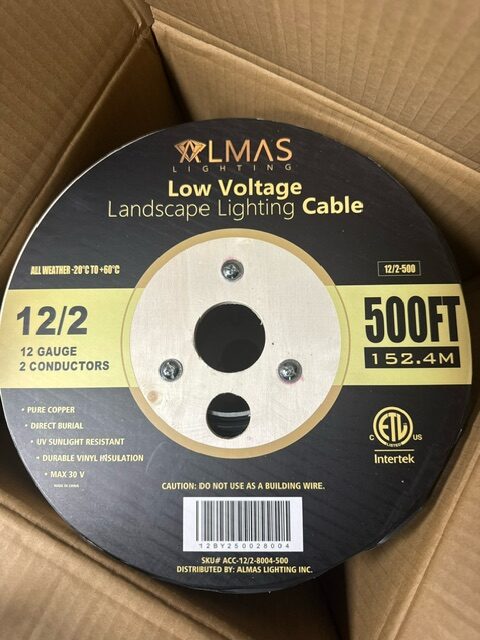 12/2 500' Low Voltage Landscape Lighting Cable